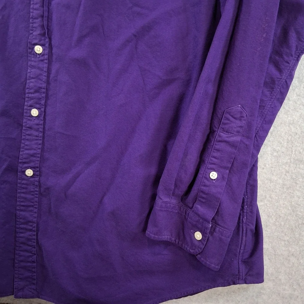 Polo Ralph Lauren Button Down Shirt XXL Purple Classic Pony Logo Long Sleeve